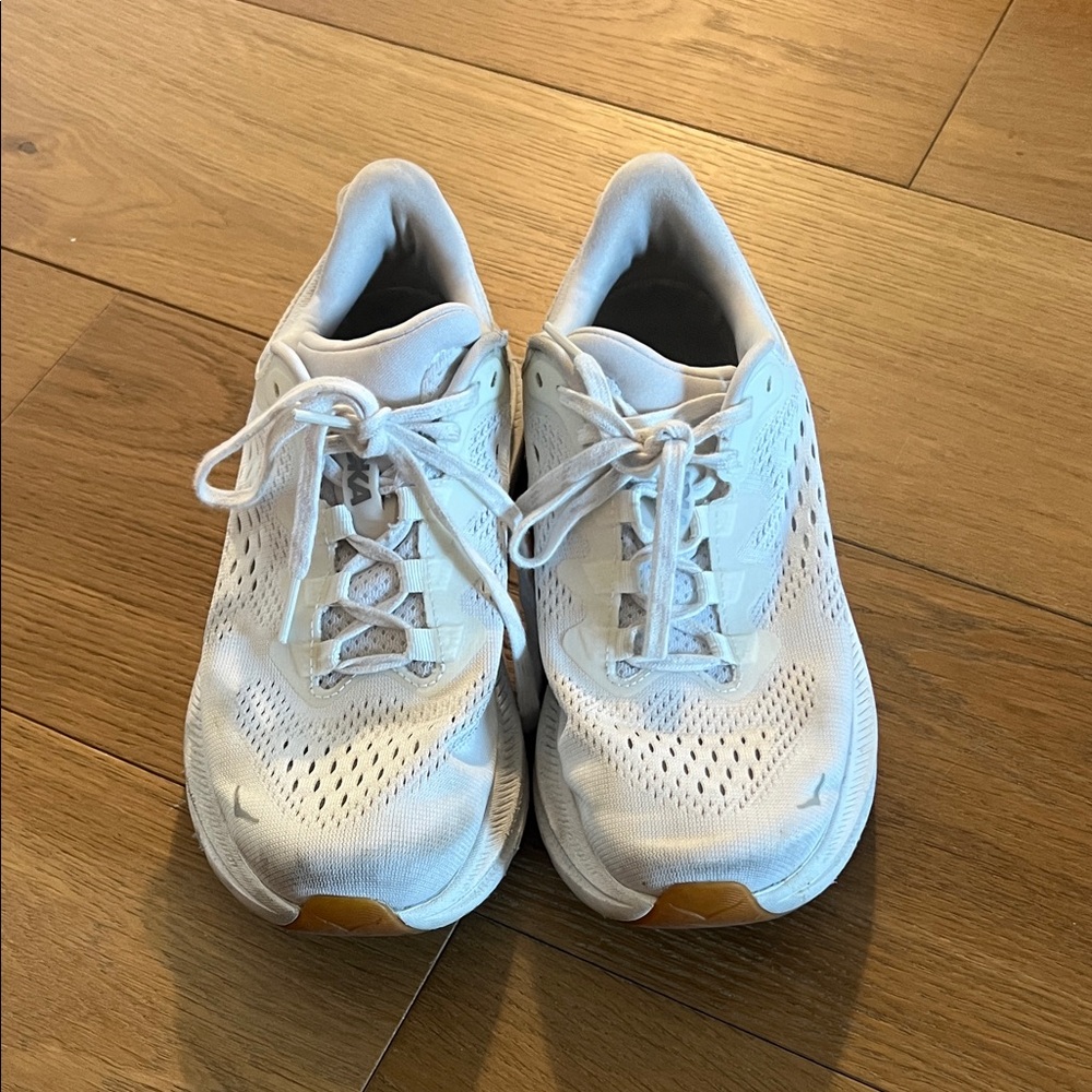 Women's White Hoka Kawana Sneakers